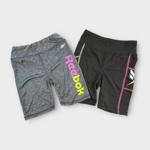 Reebok Gray and Black Shorts Set of 2, Girl’s 7
